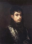 Francisco Goya An Officer Spain oil painting artist